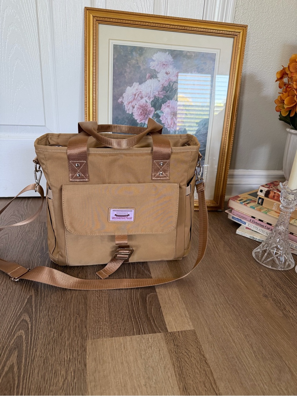Camel lunch tote bag Messenger Bag